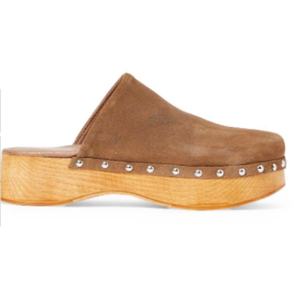 Musse & Cloud Brown Suede Platform Clogs size 40